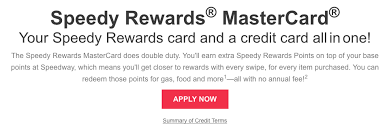 Rebates for this program are subject to change at any time. How To Apply For The Speedy Rewards Mastercard