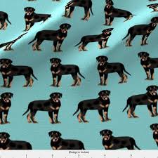 Rottweiler Puppy Black And Brown Dogs Rottweiler Fabric Rottweiler Dogs Blue By Petfriendly Rottweiler Rottie Black Brown Dog Cotton Fabric By The Yard With Spoonflower Rottweiler Rottweiler Dog Dogs