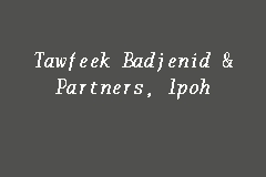 Tan bak lee (397 m), lim leng han & sf tho (406 m), gurmit paramjit (406 m), saravanan & partners (545 m), paramjit singh. Tawfeek Badjenid Partners Ipoh Law Firm In Ipoh