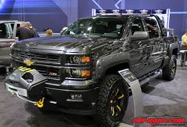 Chevrolet Silverado Black Ops Concept From Sema 2013 Off Road Com Blog Chevrolet Silverado Chevrolet Chevrolet Accessories