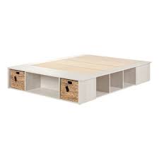 Free delivery and returns on ebay plus items for plus members. Queen Lilak Storage Bed With Baskets Winter Oak Rattan South Shore Target