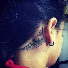 Roughly maximum tribal tattoo designs are found in black color. Tribal Tattoo On Hairline Tribal Tattoos Ear Tattoo Hairline Tattoos