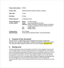 Free 7 Sample Project Brief Templates In Pdf Ms Word