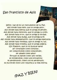 Senor Haz De Mi Un Instrumento De Tu Paz San Francisco De Asis Frases De Santos Francisco De Asis