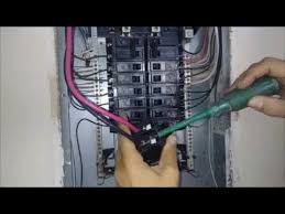 Install A New 240 Volt 50 Amp Cable For Electrical Range Part 3 Connection To Circuit Breaker Youtube
