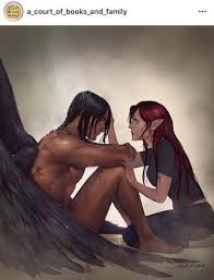 The Shower Scene Hunt Bryce In 2020 Fallen Angel Art Crescent City Angel Illustration