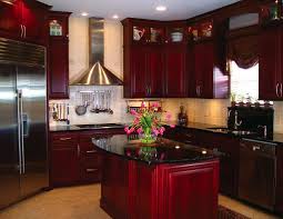 If you have more of a traditional or classic kitchen, then a great option would be to go with a dark wood. Black Cherry Custom Cabinets