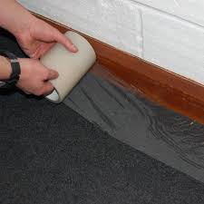 Dealer must remove protective cover. 125mm X 25m Self Adhesive Clear Carpet Protector Film Roll Dust Cover Packaging Shack