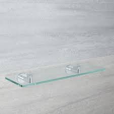 It has concealed screws, reducing the appearance of any clutter. Milano Mirage Modern Chrome Glass Bathroom Shelf