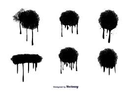 Black And White Dripping Paint Vector Spray Paint Drips Drip Painting Graffiti Painting Paint Vector