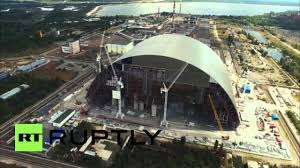 April 26, 1986 worst nuclear accident occurs in chernobyl: Drone Footage Shows Giant Sarcophagus Under Construction In Chernobyl Video Rt World News