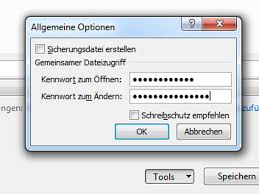 �ndern sich die bedingungen , passen sie die formel , das makro , mit wenig aufwand einfach an. Excel Datei Mit Passwort Schutzen Bilder Screenshots Computer Bild