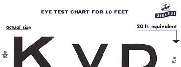 Graham Field 1262 Illiterate E Eye Test Chart