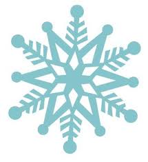 Winter Blue Snowflake Clip Art Silhouettes De Noel Flocon De Neige Modele Flocon De Neige