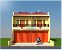 Gambar ruko minimalis 1 lantai, 2 lantai dan 3 lantai tampak depan. Ruko 01 Ruko 2 Lantai Pak Sujito Sukorame Kediri Jasa Desain Rumah Terpercaya