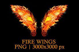 Fire Wing Png By Creativeland On Creativemarket Wings Png Wings Of Fire Png