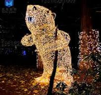 2022 Newest High Quality Holiday 3d Cone Tree Garland Christmas Decorative  Outdoor Pole Street Motif Lights