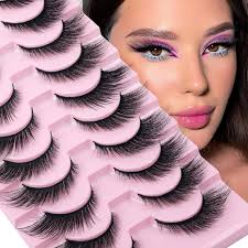 False Eyelashes Natural Look Strip Lashes L Curl Unique Fox Eye Lashes Like  Eyelash Extension Wispy Cat Eye lashes Pack Faux Mink Lashes Fluffy Volume  Fake Eyelashes by zenotti: Buy Online at