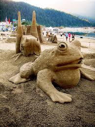 Sand Frog Beach Sand Art Sand Art Sand Sculptures