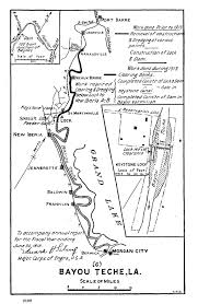 Map Of Improvements To Bayou Teche By The U S Army Corps Of Engineers Including Keystone Lock And Da Morgan City Louisiana Army Corps Of Engineers New Iberia