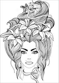 If you bleach your hair, then you've heard of olaplex, the groundbreaking product that changed hair coloring forever. Hair Coloring Page For Adult Coloringbay