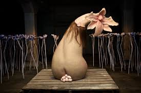 Patricia piccinini with some of her new works in the flinders street ballroom. Hyper Real