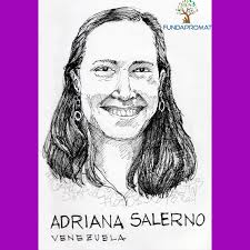 Continuamos la campaña sobre "Mujeres Matemáticas Hispanoamericanas." La  quinta mujer matemática hispanoamericana que resaltaremos es Adriana  Salerno de Venezuela. Agradecemos a la artista panameña Anabel Rangel por  el diseño artístico. #fundapromat ...