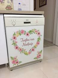 Isme Ozel Kelebekli Bulasik Makinesi Folyosu Ile Guzellesen Mutfaklar Eft Havale Ve Kapida Odeme Imkanlarimizla Hizmetinizd Ev Dekoru Bebek Odasi Tasarim