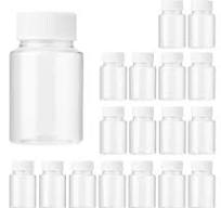 30Pcs Clear 30ML Pill Bottle Set - Plastic Medicine Reagent Containers with Caps for Liquid, Solid, and Powder Medicine