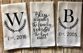 Farm House Hand Towels Tea Towels Rustic Towels Home Decor Kitchen Decor Monogram Tea Towel Rustic Towels Kitchen Towels Diy Tea Towels