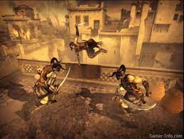 There's a much greater focus on leaping, running and climbing your way through baroque deathtraps. Prince Of Persia The Two Thrones 2005 Video Game