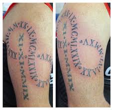 Roman Numerals Infinity Symbol Tattoo Downpatrick Irish St Tattoo