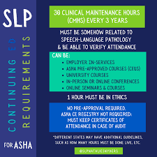 You may take these courses at any time. Continuing Education For Slps Ceus Vs Cmhs