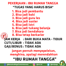 Bahkan, semua itu dilakukan dengan kondisi yang belum pulih benar setelah melewati proses persalinan. 44 Gambar Meme Lucu Ibu Rumah Tangga Meme Lucu