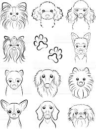 Illustration Of The Face Of The Dog Dog Line Drawing Dog Tattoos Animal Drawings