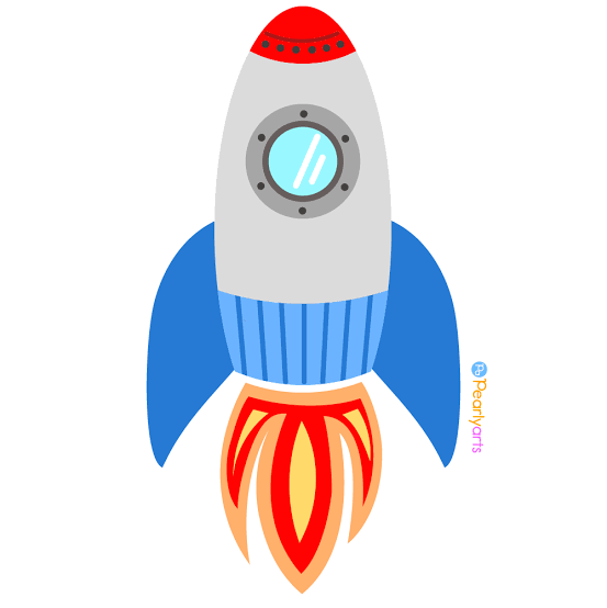 FREE Rocket Clipart | Transparent PNG | Pearly Arts