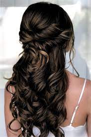 Prom Hoco Hair Wedding Updo Hairstyles Braid Styles For Long Or Medium Length Hair Easy Hairstyl Bridesmaid Hair Medium Length Half Up Curls Long Hair Styles