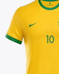 Download Football Kit Mockup Front View In Apparel Mockups On Yellow Images Object Mockups