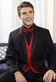 Add to wish list compare this product. Jean Yves Fitted One Button Tuxedo Black And Red Suit Black And Red Tux Chambelanes Outfits