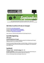 Mallar av olika kalendrar via pdf. Kalender Utskrift September By Garaget Ditt Var Dags Rum Issuu