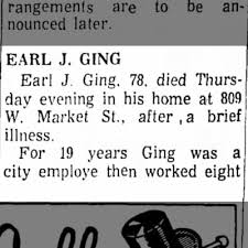 Obituary for EARL J. GING (Aged 78)