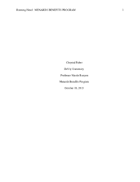 Doc Menards Compensation And Benefits Haolepino Cheddar Academia Edu