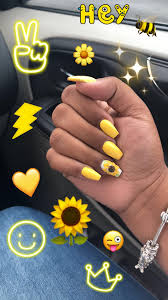 Yellow Nails Yellow Nails Mauve Nails Sunflower Nails