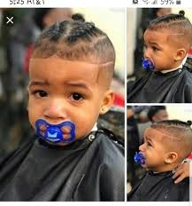If your baby's hair is thin and frizzy, give him a haircut that gives his hair a bouncy look from the middle. Pin By Lana Mone On Baby A In 2020 Baby Boy First Haircut Boys First Haircut Toddler Boy Haircuts
