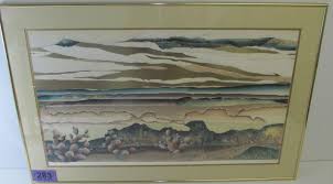 Art, Hand Signed Landscape Collage by Daryl Howard