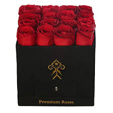 This was a slightly more expensive splurge on my part, since the roses were a bit more pricey than the flowers i usually buy. Amazon Com Premium Roses Real Roses That Last A Year Fresh Flowers Roses In A Box Black Box Medium Grocery Gourmet Food