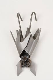 Hanging Bat Metal Sculpture Scrap Metal Art Metal Art Diy Metal Tree Wall Art