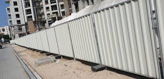 How to install a fence mounted to concrete surface mount fence post with anchor bolts. Temporary Fence For Construction Sites Steel