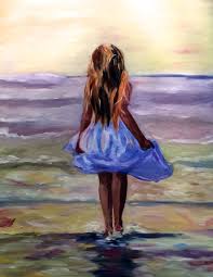 New and upcoming local artists, amy lee fooladi and erin romero will be showcasing their talents at the foley, alabama art in the park on may 9th and 10th at the intersection of us 98 and hwy 59 in foley, alabama. Girl On The Beach Painting By Amy Zausmer Artmajeur