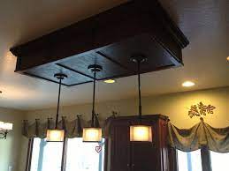Box Idea For Lights To Get Rid Of Those Horrible Fluorescent Lights Lighting Makeover Fluorescent Kitchen Lights Kitchen Ceiling Lights